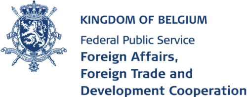 Logo Kingdom of Belgium Federal Public Service Foreign Affairs, Foreign Trade and Development Cooperation